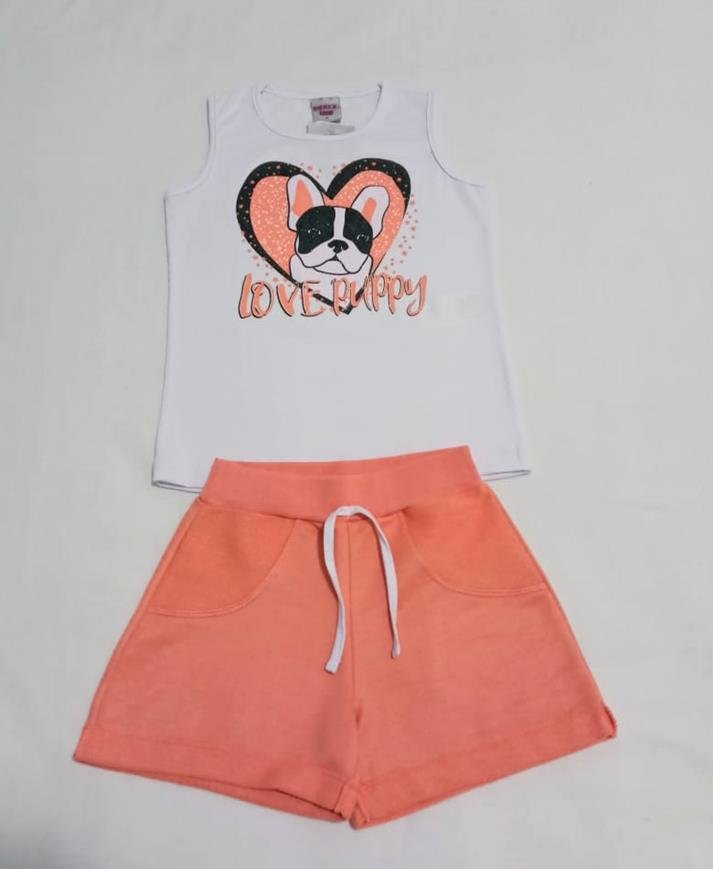 4533 conj shorts e regata branco