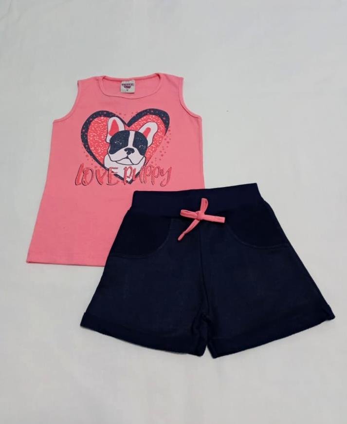 4533 conj shorts e regata rosa